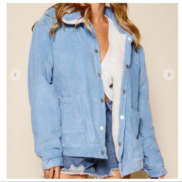 #10 Warm and cozy Reversible Oversized Corduroy jacket - Picture 3 of 9